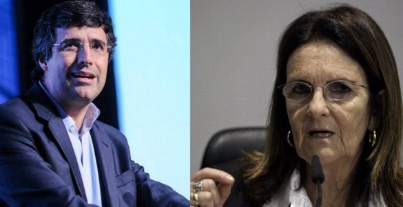 O banqueiro André Esteves e a ex-presidente da Petrobras Graça Foster